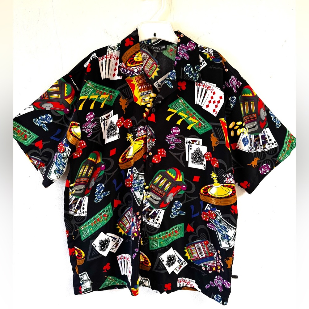 Men’s size large Ferugini casino shirt